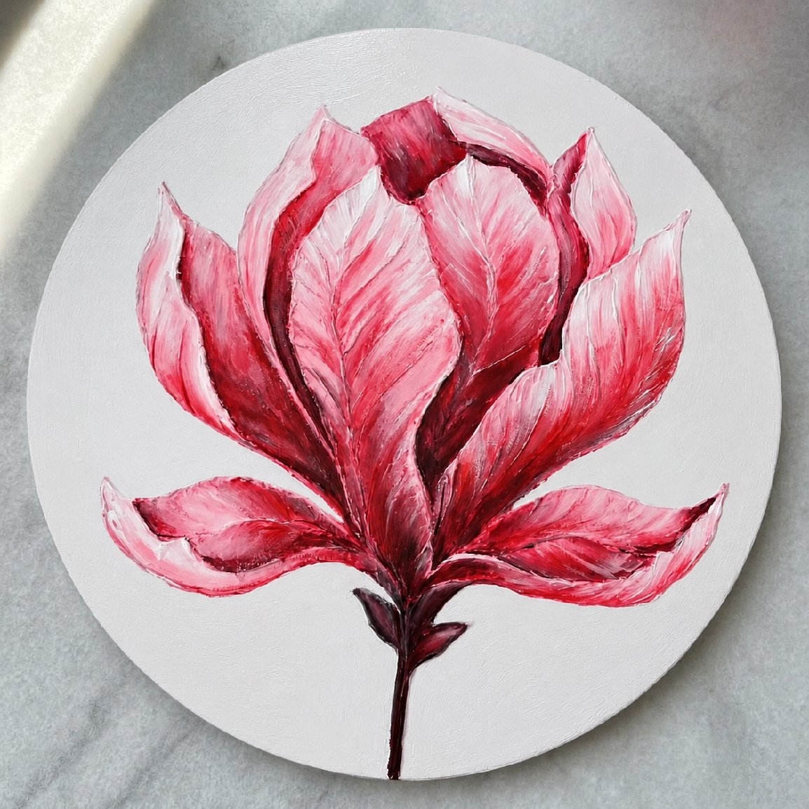 crimson red flower